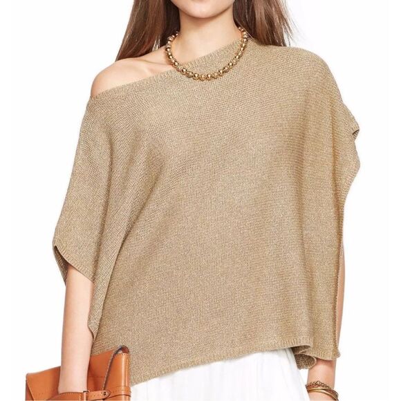Lauren Ralph Lauren NWT gold sweater size 3XL women's plus - Picture 1 of 14